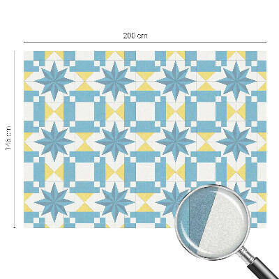 Samolepicí fólie na okna vitráž Modré hvězdy