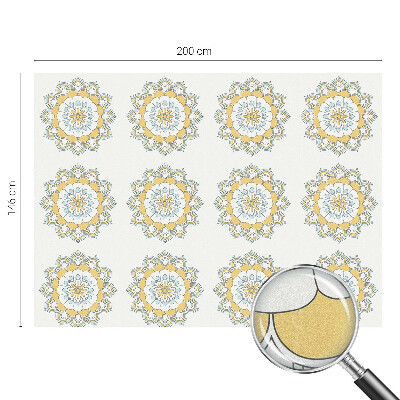 Dekorativní mléčná fólie na sklo Barevné mandaly