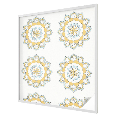 Dekorativní mléčná fólie na sklo Barevné mandaly