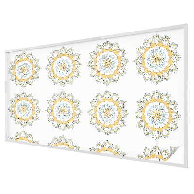 Dekorativní mléčná fólie na sklo Barevné mandaly