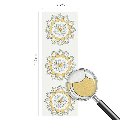 Dekorativní mléčná fólie na sklo Barevné mandaly