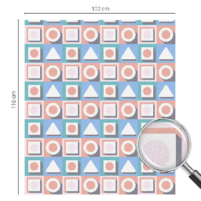 Samolepicí fólie na okna vitráž Geometrické vzory