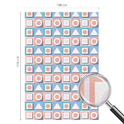 Samolepicí fólie na okna vitráž Geometrické vzory