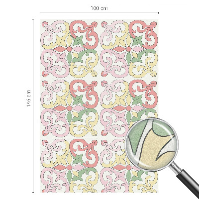 Dekorativní mléčná fólie na sklo Květinové ornamenty