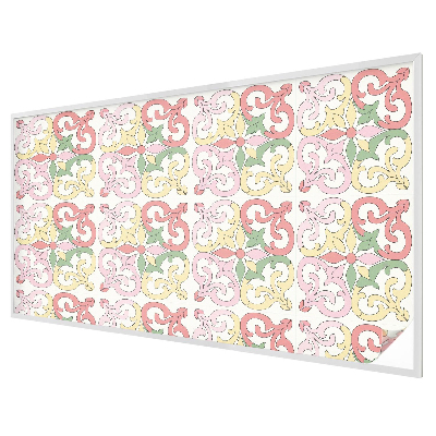 Dekorativní mléčná fólie na sklo Květinové ornamenty