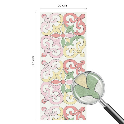 Dekorativní mléčná fólie na sklo Květinové ornamenty