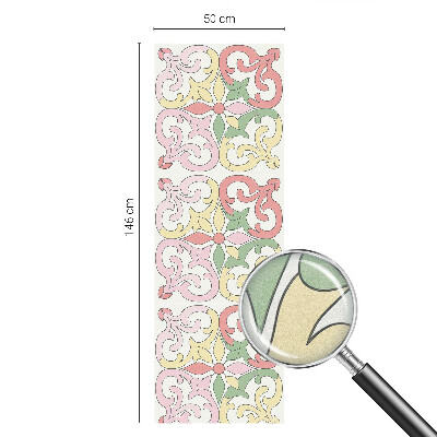 Dekorativní mléčná fólie na sklo Květinové ornamenty