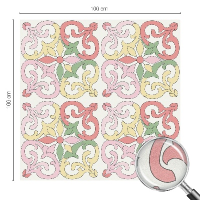 Dekorativní mléčná fólie na sklo Květinové ornamenty