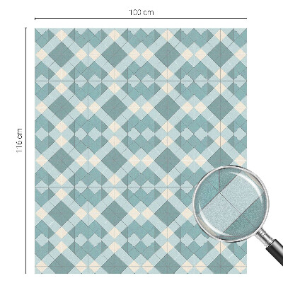 Dekorativní mléčná fólie na sklo Geometrické vzory