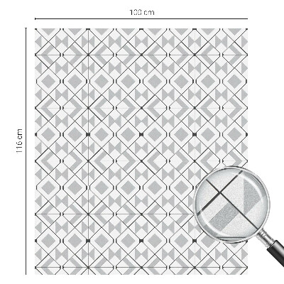 Samolepicí protisluneční fólie na okna Geometrické vzory