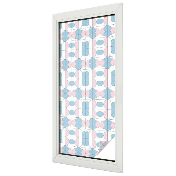 Samolepicí fólie na okna vitráž Pastelové vzory