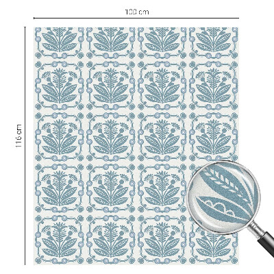 Samolepicí protisluneční fólie na okna Květinový vzor