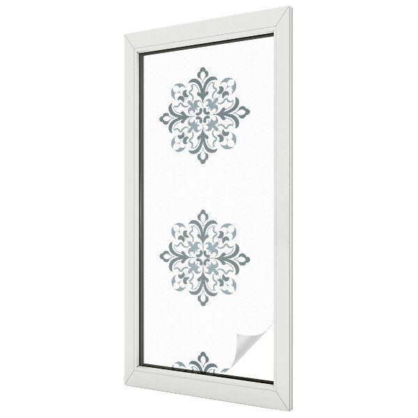 Dekorativní mléčná fólie na sklo Klasická ozdoba