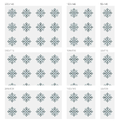 Dekorativní mléčná fólie na sklo Klasická ozdoba