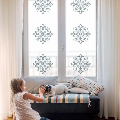 Dekorativní mléčná fólie na sklo Klasická ozdoba