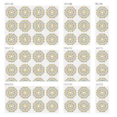 Dekorativní mléčná fólie na sklo Boho mandaly