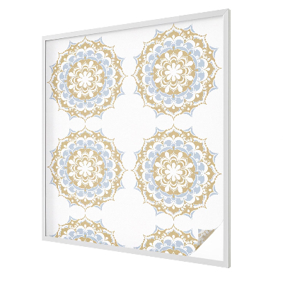 Dekorativní mléčná fólie na sklo Boho mandaly