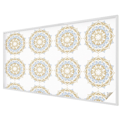 Dekorativní mléčná fólie na sklo Boho mandaly