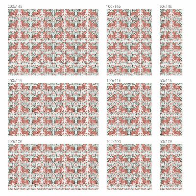 Samolepicí protisluneční fólie na okna Barevní koně