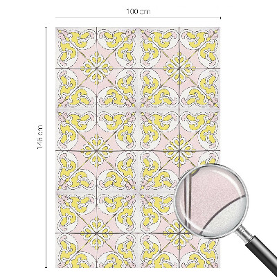 Dekorativní mléčná fólie na sklo Abstraktní květiny