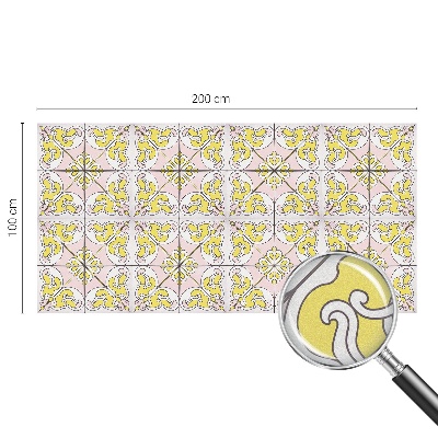 Dekorativní mléčná fólie na sklo Abstraktní květiny