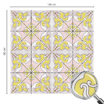 Dekorativní mléčná fólie na sklo Abstraktní květiny
