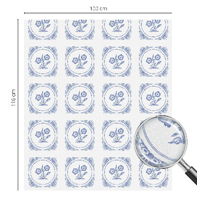 Dekorativní mléčná fólie na sklo Křehké květiny