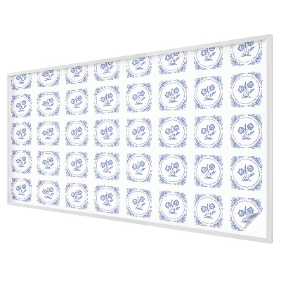 Dekorativní mléčná fólie na sklo Křehké květiny