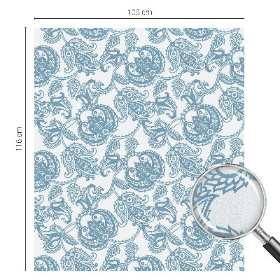 Samolepicí fólie na okna vitráž Modré ozdoby