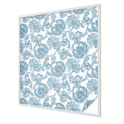 Samolepicí fólie na okna vitráž Modré ozdoby