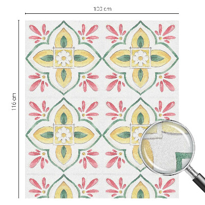 Samolepicí fólie na okna vitráž Květinový ornament