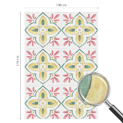 Samolepicí fólie na okna vitráž Květinový ornament