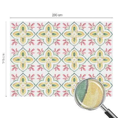 Samolepicí fólie na okna vitráž Květinový ornament