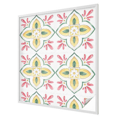 Samolepicí fólie na okna vitráž Květinový ornament