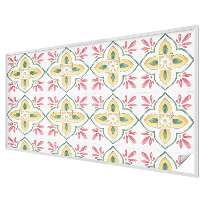 Samolepicí fólie na okna vitráž Květinový ornament