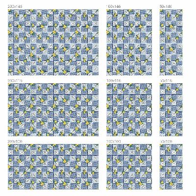 Dekorativní mléčná fólie na sklo Citronový vzor