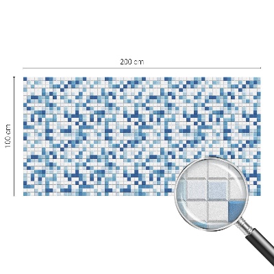 Dekorativní mléčná fólie na sklo Hra s dlaždicemi