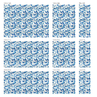 Dekorativní mléčná fólie na sklo Hra s dlaždicemi