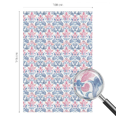 Samolepicí fólie na okna vitráž Květinová symetrie