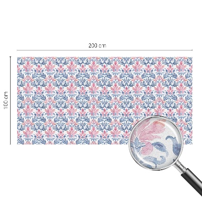 Samolepicí fólie na okna vitráž Květinová symetrie