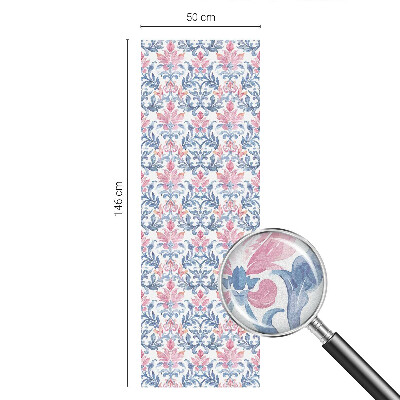 Samolepicí fólie na okna vitráž Květinová symetrie