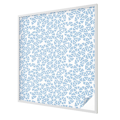 Dekorativní mléčná fólie na sklo Geometrické vzory