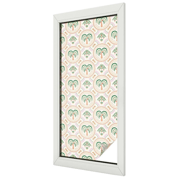 Zatmavovací fólie na okna Exotické palmy