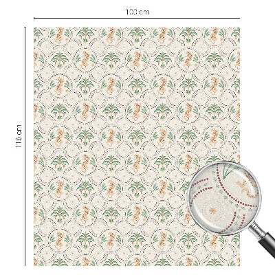 Samolepicí protisluneční fólie na okna Palmový leopard