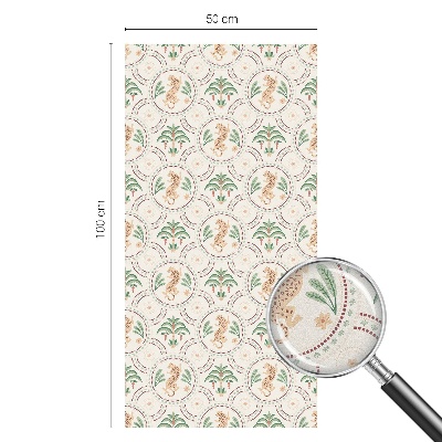 Samolepicí protisluneční fólie na okna Palmový leopard