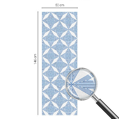 Dekorativní mléčná fólie na sklo Geometrické bludiště