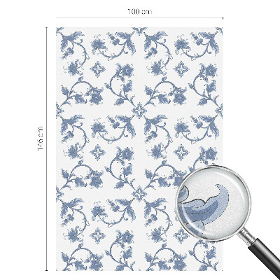 Zatmavovací fólie na okna Květinový ornament