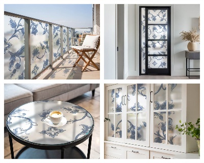 Zatmavovací fólie na okna Květinový ornament