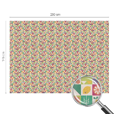 Dekorativní mléčná fólie na sklo Barevná abstrakce