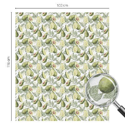 Samolepicí fólie na okna vitráž Avokádové listy